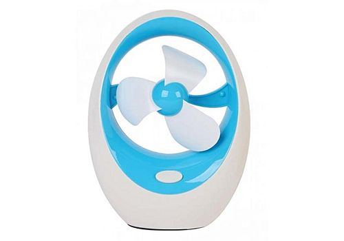 MZ.Lux Mini Ventilateur Mango alimente en USB ou piles - Bleu au meilleur prix au Maroc