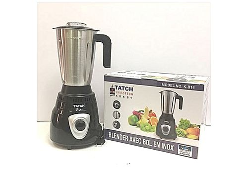 TATCH BLENDER PUISSANT 400W AVEC BOL EN INOX INCASSABLE DESIGN SPECIAL CAPACITE 1,5L au meilleur prix au Maroc
