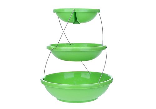 Ensemble de Bol de service a 3 niveaux s'ouvre avec une torsion pour utilisation a l'exterieur comme a l'interieur de maison- Twist Fold MZ.LUX au meilleur prix au Maroc