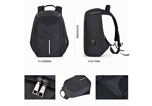 Sac a dos antivol pour Ordinateur Portable tablette et autres avec chargeur USB integre -MZ.LUX au meilleur prix au Maroc