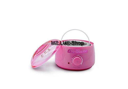 PRO-WAX 100 Pack Beaute Pro -Machine Professionnel Chauffe-Cire Rose +100 g cire de film + 10 spatules en bois au meilleur prix au Maroc