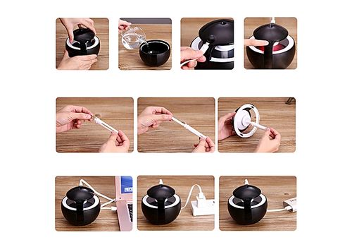 USB Mini veilleuse Humidificateur d'air -Night Elves capacite 450ml - Vert au meilleur prix au Maroc