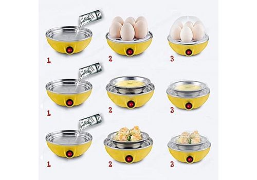 CUISEUR A OEUFS ELECTRIQUE SERVIR A BOUILLIR D'AUTRES ALIMENTS FORME POULET JAUNE au meilleur prix au Maroc