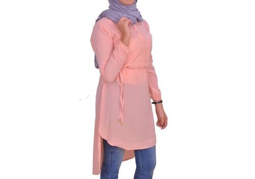 Top Chemise Longue Femme -Rose au meilleur prix au Maroc