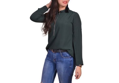Chic Chemise Femme -Vert au meilleur prix au Maroc