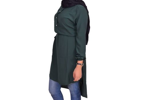 Top Chemise Longue Femme -Vert au meilleur prix au Maroc