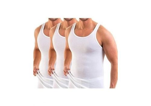 Pack 3 Débardeurs Homme - Blanc au meilleur prix au Maroc