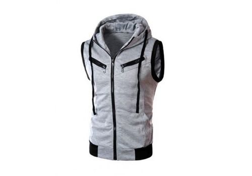 Chic Gilet -Gris au meilleur prix au Maroc