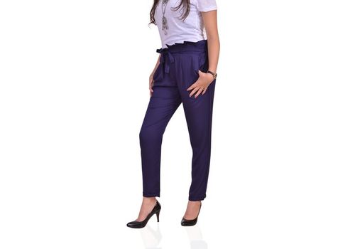 Chic Pantalon classe pour Femme - Bleu au meilleur prix au Maroc