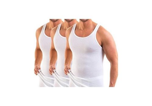 Pack 3 Débardeurs Homme - Blanc au meilleur prix au Maroc