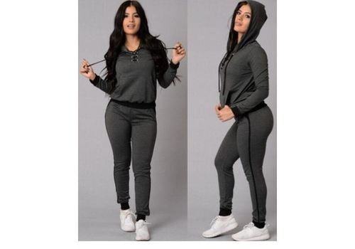 Chic Survêtement Femme -Gris au meilleur prix au Maroc