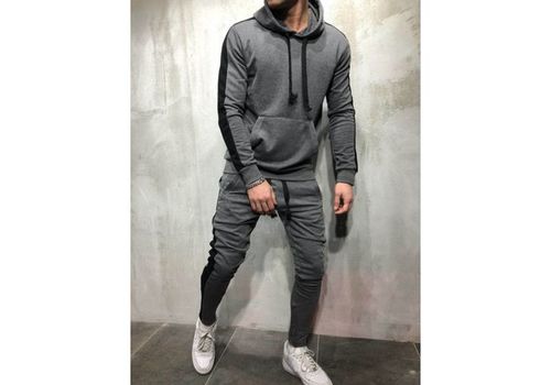 Survêtement Homme Rayure Noir Gris au meilleur prix au Maroc