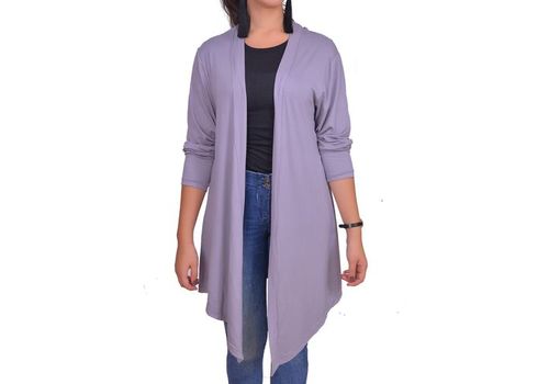 Chic cardigan pour Femme -Gris au meilleur prix au Maroc