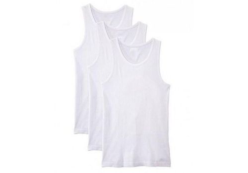 Pack 3 Débardeurs Homme - Blanc au meilleur prix au Maroc