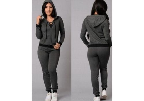 Chic Survêtement Femme -Gris au meilleur prix au Maroc