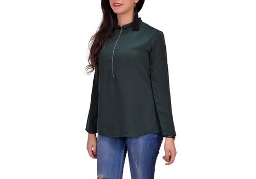 Chic Chemise Femme -Vert au meilleur prix au Maroc