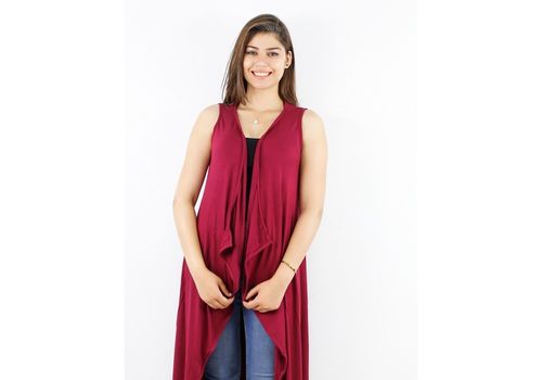 Bolero Sans Manches - Bordeaux au meilleur prix au Maroc