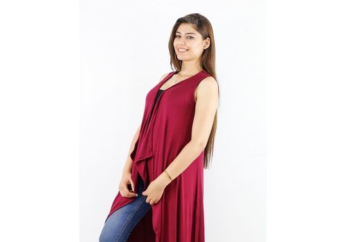 Bolero Sans Manches - Bordeaux au meilleur prix au Maroc