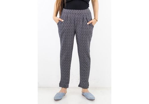 Pantalon Imprimé - Noir au meilleur prix au Maroc