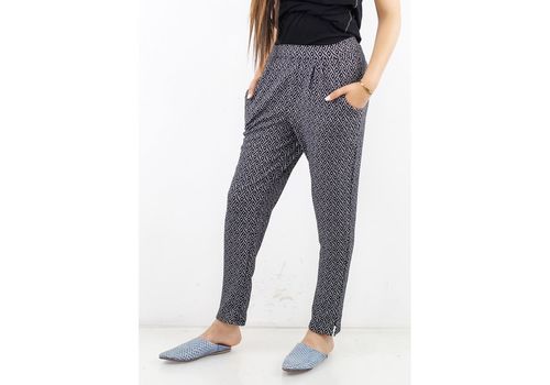 Pantalon Imprimé - Noir au meilleur prix au Maroc