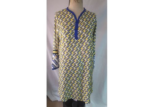 tunique imprime jaune au meilleur prix au Maroc