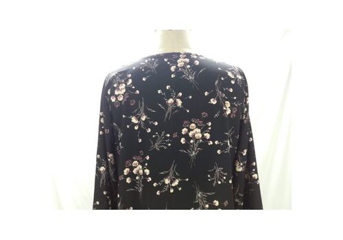 TUNIQUE NOIR IMPRIME au meilleur prix au Maroc