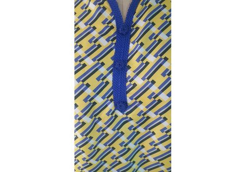 tunique imprime jaune au meilleur prix au Maroc