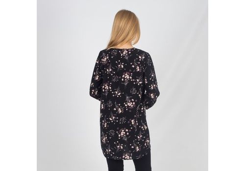 TUNIQUE NOIR IMPRIME au meilleur prix au Maroc