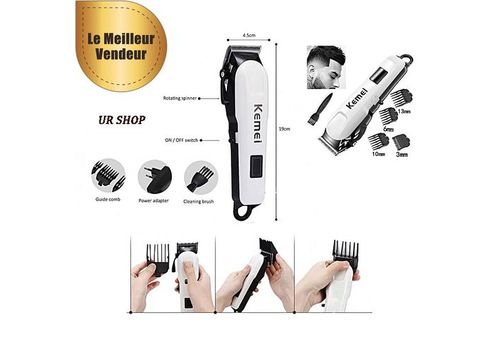 Tondeuse Rechargeable Professionnelle Rasage des Cheveux Barbe Moustache au meilleur prix au Maroc