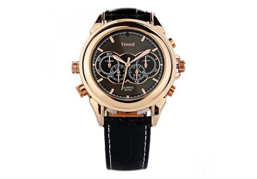 MONTRE CAMERA ESPION TREND GOLD BLACK 32G au meilleur prix au Maroc
