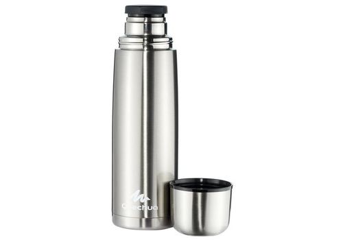 Quechua Thermos original bouteille isotherme 1L inox pour le randonneur au meilleur prix au Maroc
