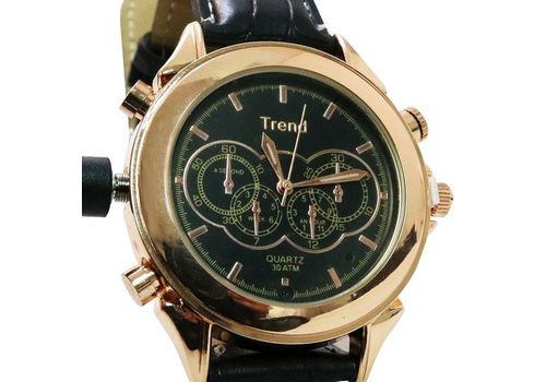 MONTRE CAMERA ESPION TREND GOLD BLACK 32G au meilleur prix au Maroc