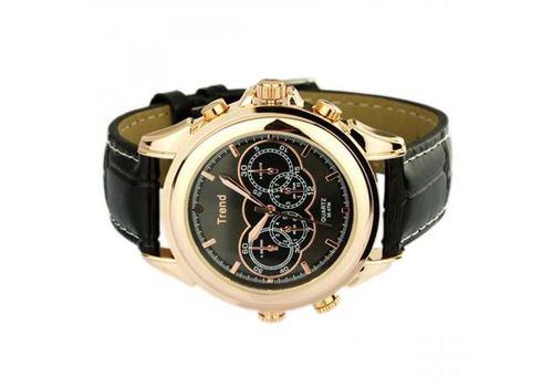MONTRE CAMERA ESPION TREND GOLD BLACK 32G au meilleur prix au Maroc