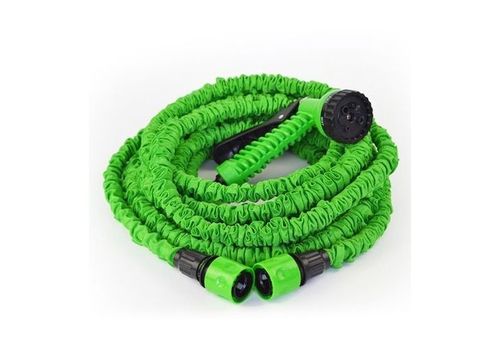 As Seen On TV - MAGIC HOSE - Tuyau Arrosage Extensible Long de 22.5 m - Pistolet à Eau 7 jets - Embouts Universels - couleur vert au meilleur prix au Maroc