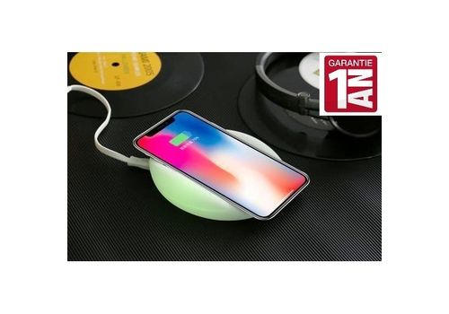 CHARGEUR MAGNETIQUE SANS FIL BLANC au meilleur prix au Maroc