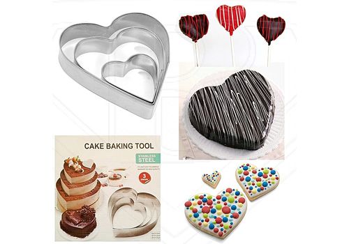 3 moules sous forme de coeur au meilleur prix au Maroc