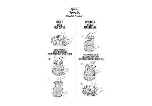 Twist Fold - Bol à trois étages au meilleur prix au Maroc