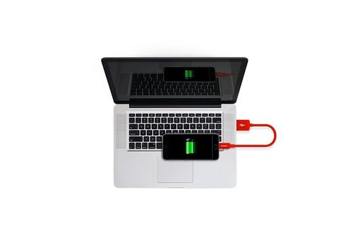 CABLE LIGHTENING USB ROUGE au meilleur prix au Maroc