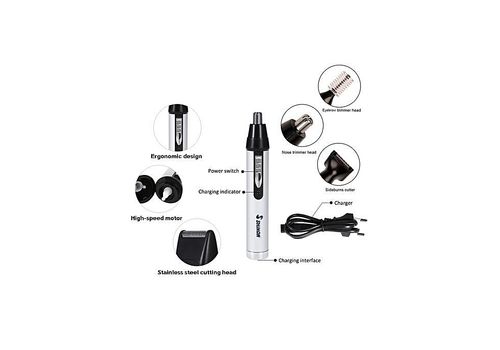 Tondeuse Sans fil 4 in 1 pour Nez Oreilles et aussi cheveux et barbe au meilleur prix au Maroc