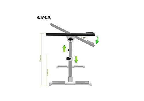 Table de PC Portable Réglable avec Ventilateur de Refroidissement Intégré usb - Noir au meilleur prix au Maroc