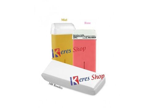 Pack Epilation Appareil plus 100 bandes 2 recharges au meilleur prix au Maroc