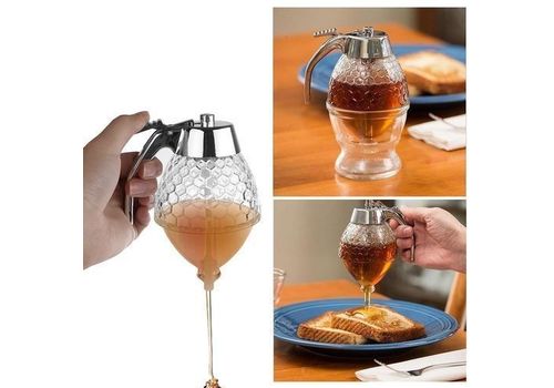 Distributeur de miel - Bouteille/bocal en acrylique au meilleur prix au Maroc