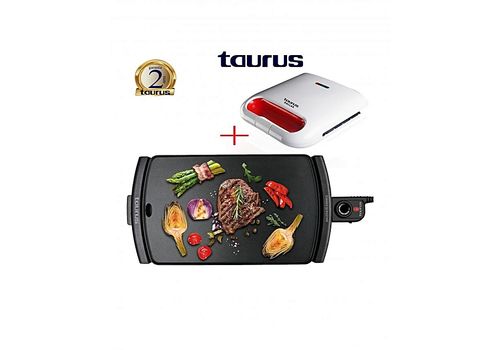 TAURUS GALEXIA ELEGANCE PLANCHA 2500W + PANINI DALLAS GRILL 750W au meilleur prix au Maroc