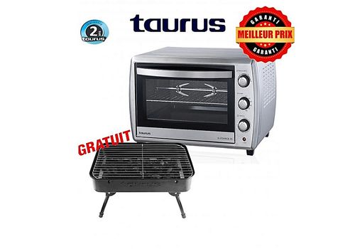 TAURUS ELEGANCE FOUR ELECTRIQUE 45L DOUBLE VITRAGE + BARBECUE A CHARBON au meilleur prix au Maroc