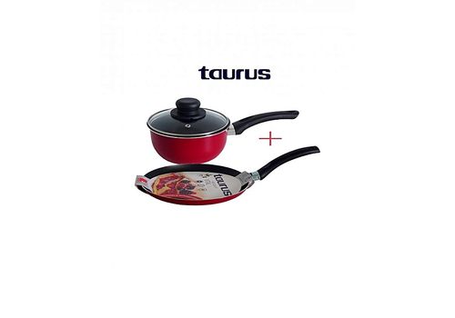 Lot  Crêpières 25cm +Casserole18cm rouge VITAL Anti-Adhésive au meilleur prix au Maroc