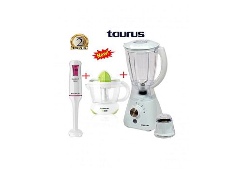 TAURUS PACK BLENDER PERU 1.5L  400W + MIXEUR PLONGEANT ROBOT 500 + TC600 PRESSE ORANGE au meilleur prix au Maroc