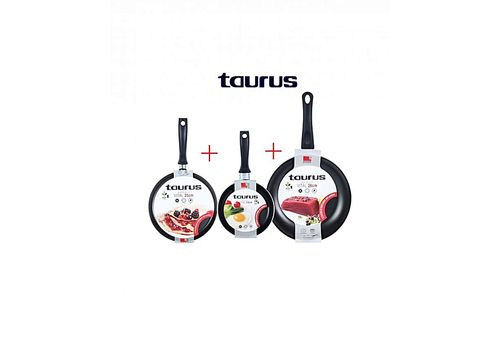 Lot 3 PCS  poêles 26 cm poêles  14 cm + Crêpières 25cm rouge VITAL Anti-Adhésive au meilleur prix au Maroc