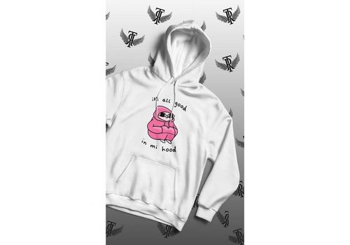 Capuchon Blanc All Good In my Hoodie -Tag Ropa- au meilleur prix au Maroc