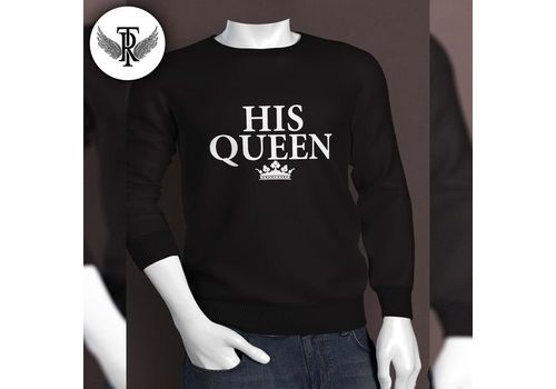 Sweat Noir His Queen 2019 -Tag Ropa- au meilleur prix au Maroc