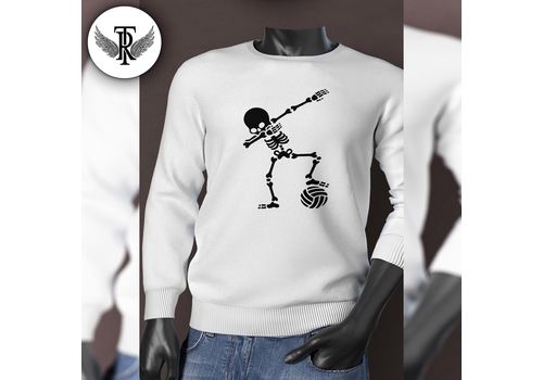 Sweat  skeleton football white -Tag Ropa- au meilleur prix au Maroc